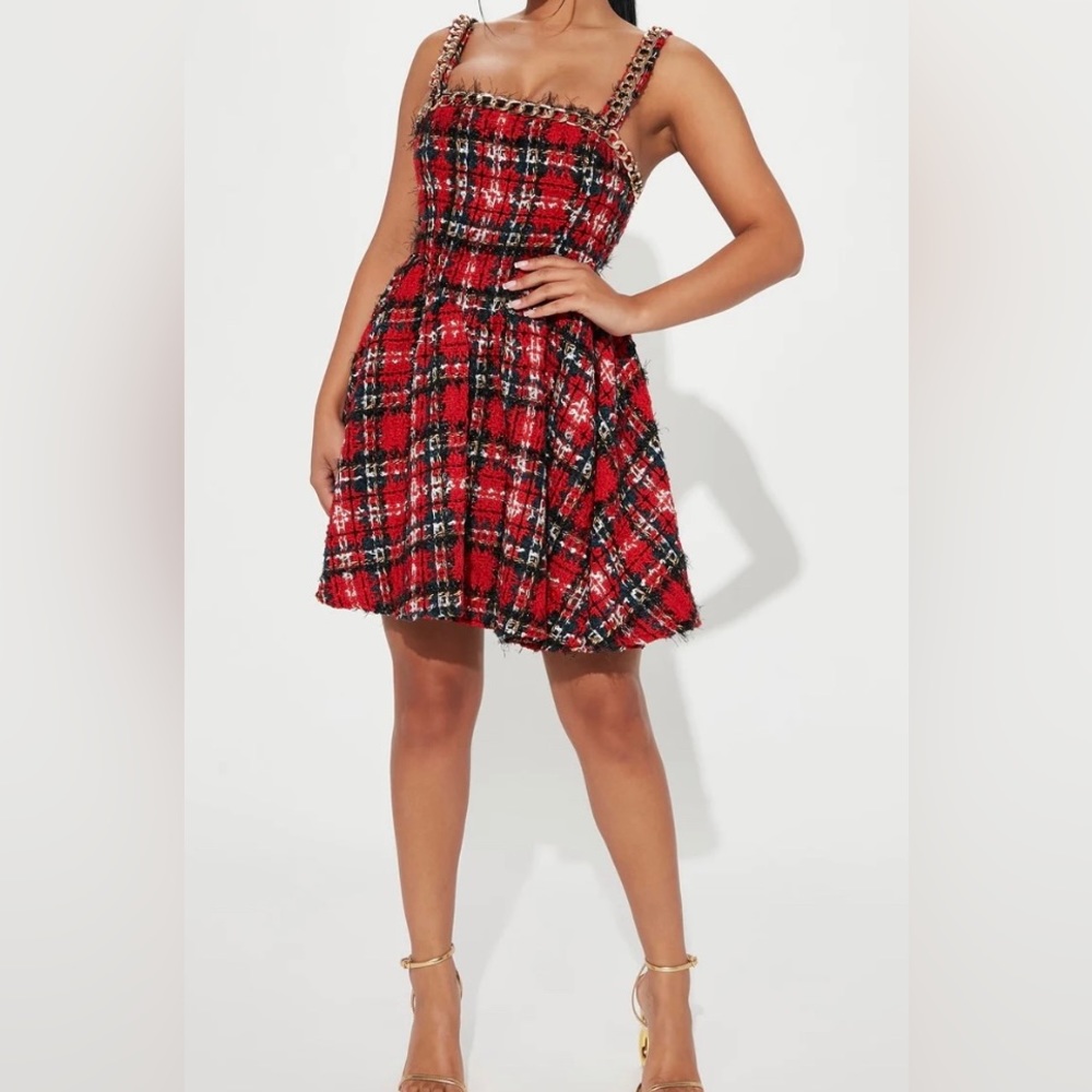 plaid dress